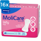 Preview: Die Vorderseite einer Packung Molicare Premium Lady Pad 1,5 Tropfen. Oben links ist ein blaues Viereck mit der Aufschrift "24x", welche aussagt, dass 24 Packungen in einem Karton enthalten sind.